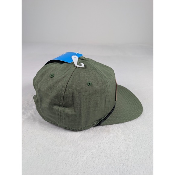 Columbia Ratchet Strap Snap‎ Back Rope Hat Canteen West Fish O/S NWT.. - Picture 3 of 7